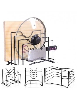 Кухненски поставка за капаци и дъски с 4 отделения